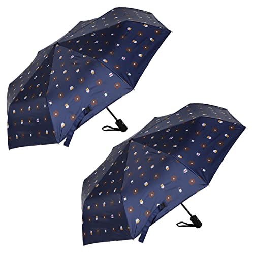Image of KEKEMI 3 Fold Automatic Sun & Rain Umbrella for Men & Women (Pack of 2)