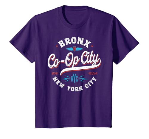 Bronx New York Co-Op City T-Shirt, Youth, Purple, 3T