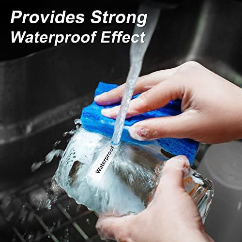 Supvan Label Maker Tape Lp5120M Adapted Label Print Paper Size Continous 0.47In X 13.12Ft Thermal Laminated Waterproof Self-Adhesive Multipurpose Labeling Tape Replacement Black #TOP4