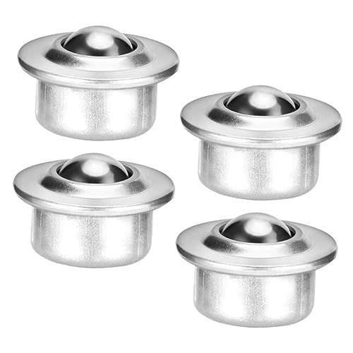 HOMOCONO 1.8 Industrial Ball Caster Roller Bearings 4pcs Carbon Steel for Easy Mounting Replacement