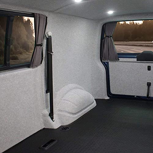 KARAT Filzstoff - Bastelfilz - Bespannstoff Kfz Filz Stoff für Auto Innenraumverkleidung Bezugsstoff Meterware Nadelfilz Camper ausbau Wohnmobil Filz Auto Innenausbau Superflex Hellgrau 200 x 200 cm