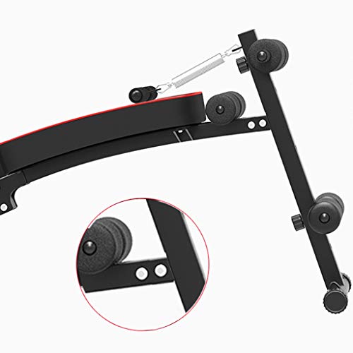 Tengma Adjustable Weight Bench,Foldable Decline Sit up Bench Crunch Board Fitness Home Gym Exercise Equipment Full Body Workout Abdomen Leg Core Strength Training (Load-bearing:220lb)