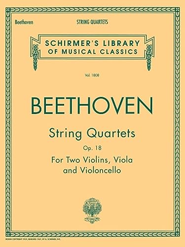 String Quartets, Op. 18: Schirmer Library of Classics Volume 1808