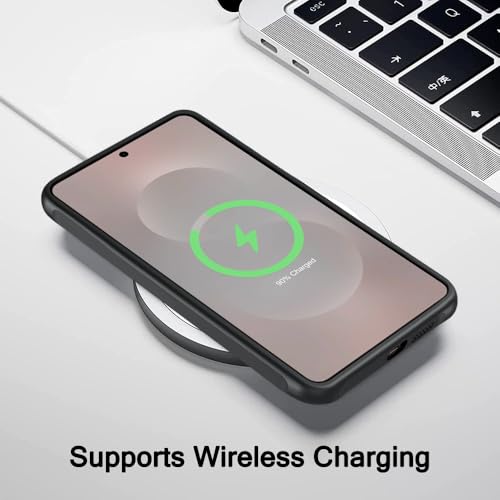 Image of TheGiftKart Hybrid Matte Frosted Translucent Back Cover Case for Samsung Galaxy S25 Edge 5G | ShockProof Design | Camera Protection Module | Hard Back Case for Samsung S25 Edge (PC & TPU, Frost Black)