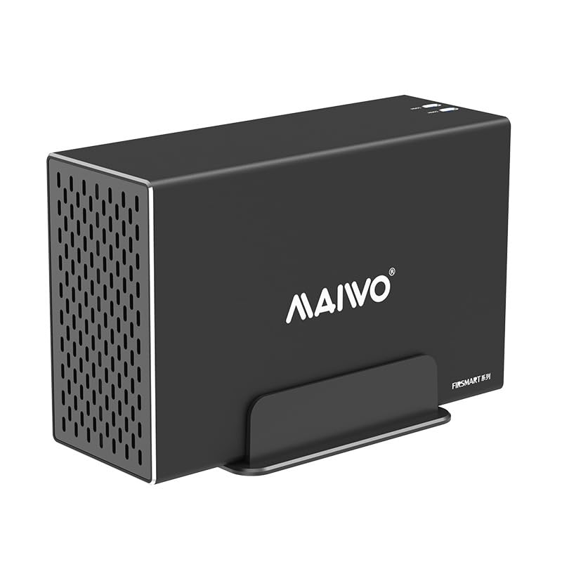 Ticfox RAID-Gehäuse mit 2 Einschüben für 3.5" SATA HDD, 36 TB Kapazität
