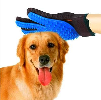 Famous TikTok Pet Grooming Glove；1 Pair Pet Hair Remover Gloves；Glove Brush；Effective Pet Hair Remover for Cats, Dogs & Horses