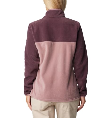 Image of Columbia Womens Benton Springs Half Snap II Pull Over Fleece Jacket, Dark Stone /Canoe /Vintage Blue, 3X