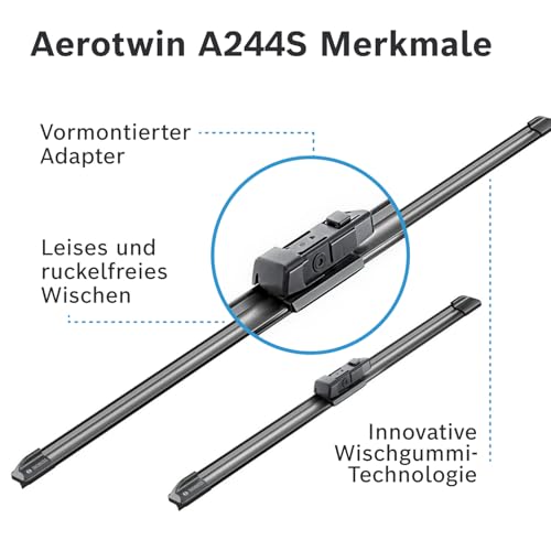 Bosch Scheibenwischer Aerotwin A244S, Länge: 625mm/550mm − Set für Frontscheibe