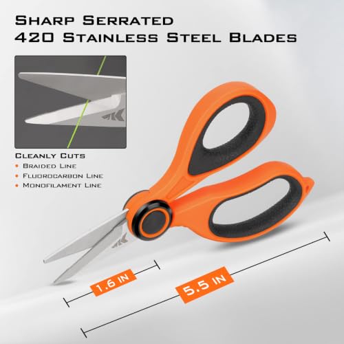 Image of KastKing Kalibrate Fishing Line Spooler, Line Counter & 5 inch Braid Scissors | No Line Twist, Easy to Use, Fits Spinning & Baitcasting Reels, Durable Polymer, Fishing Gears and Gifts for Men