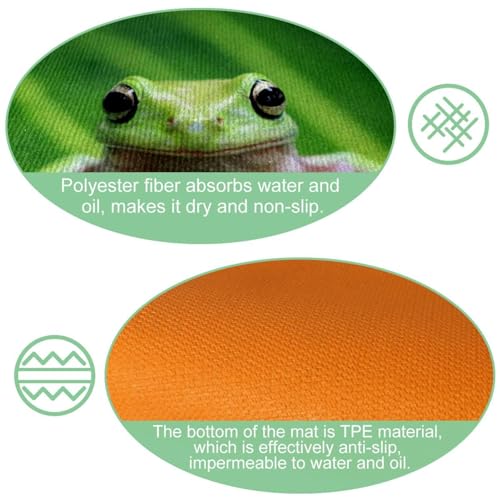 Alfombrillas de cocina antideslizantes y lavables de diseño original para hogar 6