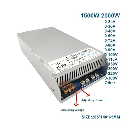 Alimentation à découpage réglable 2000W pour tester les moteurs CC