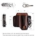 Gentlestache Leather Sheath for Leatherman Multitool Sheath EDC Pocket Organizer with Key Holder for Belt and Flashlight Sheath Multitool Pouch Darkbrown
