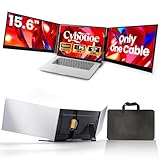 Cybotioe One Cable Connection Laptop Screen Extender Monitor Portable, Ultra Thin 15.6