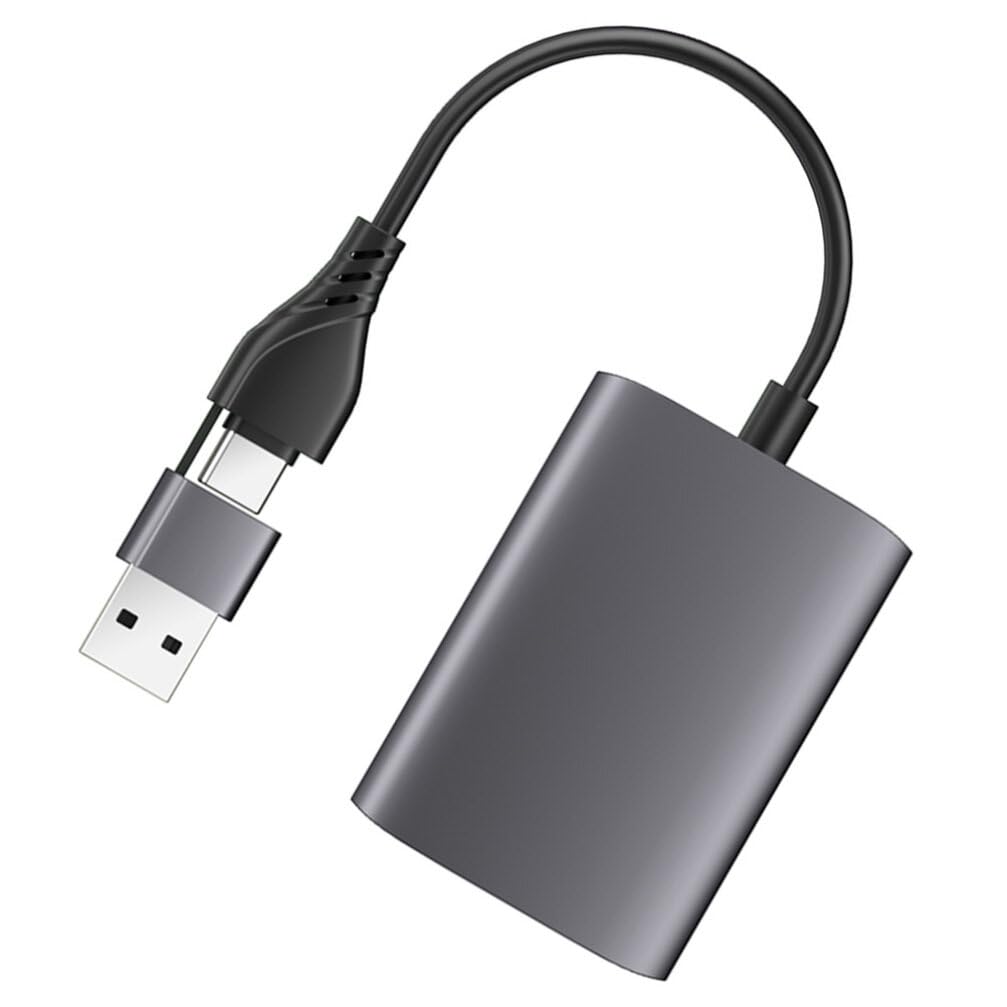 Milisten Adaptador USB Adaptador De Concentrador USB 3 0 Tipo C Expansor De Doble Puerto Convertidor USB Tipo C para Ordenador Y Portátil Divisor USB