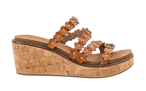 Chaussures compensées de qualité supérieure à imprimé floral raffiné