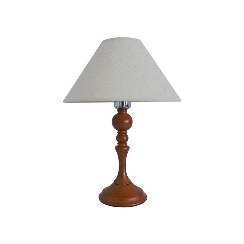 T2H9B5V4G8 Desk Lamp Wooden Bedroom Bedside Lamp Retro Fabric Decoration Atmosphere Night Light