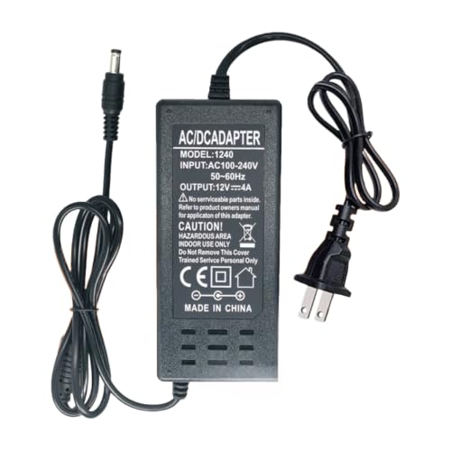Adaptateur secteur 12V 4A à grande portée de 3,5m pour une alimentation stable
