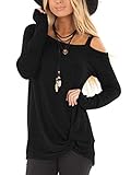 Damen Tops im Herbst, Lässige und lose, bequeme Kleidung, Perfekt zu Jeans, Pullover Kette, Shorts, Leggins und Stiefeln.