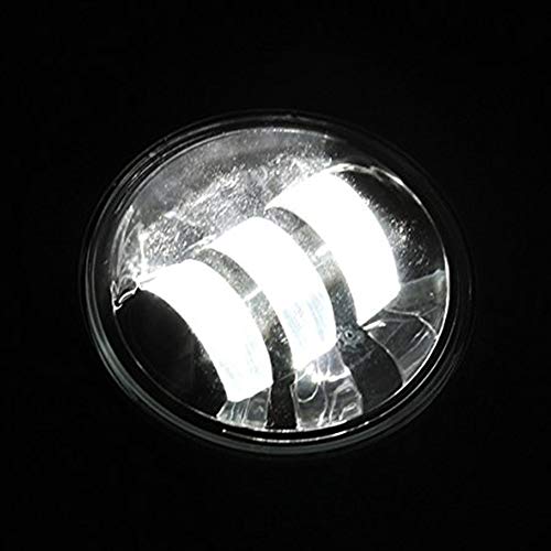 MOSTOP 4" LED Fog Light 2PCS 4 Inch Vehicle Front Fog Lamp Bulb Fog Driving Headlight Offroad Light for Wrangler Dodge Chrysler PT Cruiser 2PCS (White)