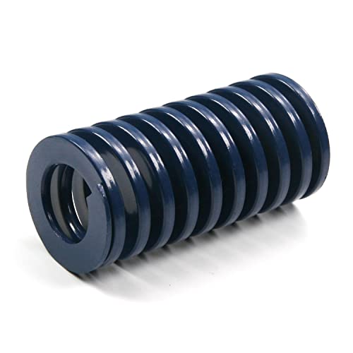 MroMax 圧縮ばね ばね鋼 ダイスプリング 圧縮成形型ばね TL30×60mm 強力ばね 円筒 金型 クロム合金鋼 スタンピング 軽負荷 クローズエンドデザイン バネ金型ダイスプリング 圧縮スプリング コイルばね ブルー 1個入り