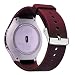 V-MORO Straps Compatible with Samsung Gear S2 Bands Soft Silicone Replacement Wristband with Adapters for Gear S2 SM-R720/SM-R730 Smartwatch (Burgundy)