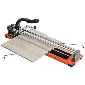COSTWAY Handtegelsnijder, handtegelsnijder, snijdikte 5-12 mm, snijlengte 1000 mm, hoekaanslag van 0 tot 60 graden, antislip onderlegger, tegelsnijmachine