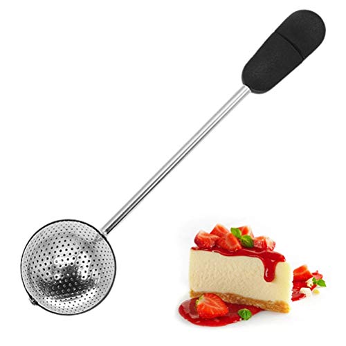 LINONI Stainless Steel Spice Icing Sugar Powder Shaker Duster Spoon Flour Powder Sifters for Kicthen Baking Tools