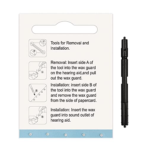 50-Pcs 1Mm Disposable Wax Guard Filters Cleaning Tool Accessories Hearing Aid Wax Guard Filters For Phonak, Widex, Unitron And Resound Hear Clear Hearing Aid Filters #TOP1