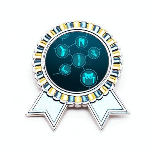 Médaille prix badge broche structure B en métal, le cadeau idéal pour étudiant en médecine