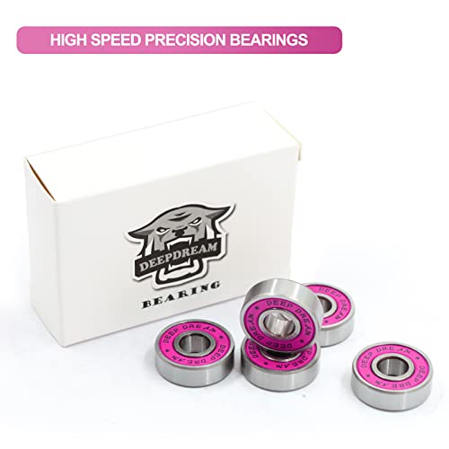 image for DEEPDREAM Premium 20pc 608rs Chrome Steel Ball Bearings - ABEC Bearing