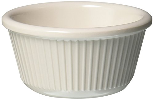 Winco Fluted Ramekins, 3-Ounce, Bone, 12-Pieces