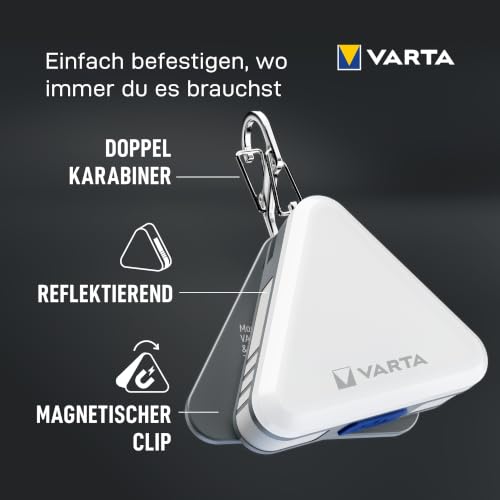VARTA Sicherheitslicht LED, Magnetic Safety Light, 5 Leuchtmodi, IP54