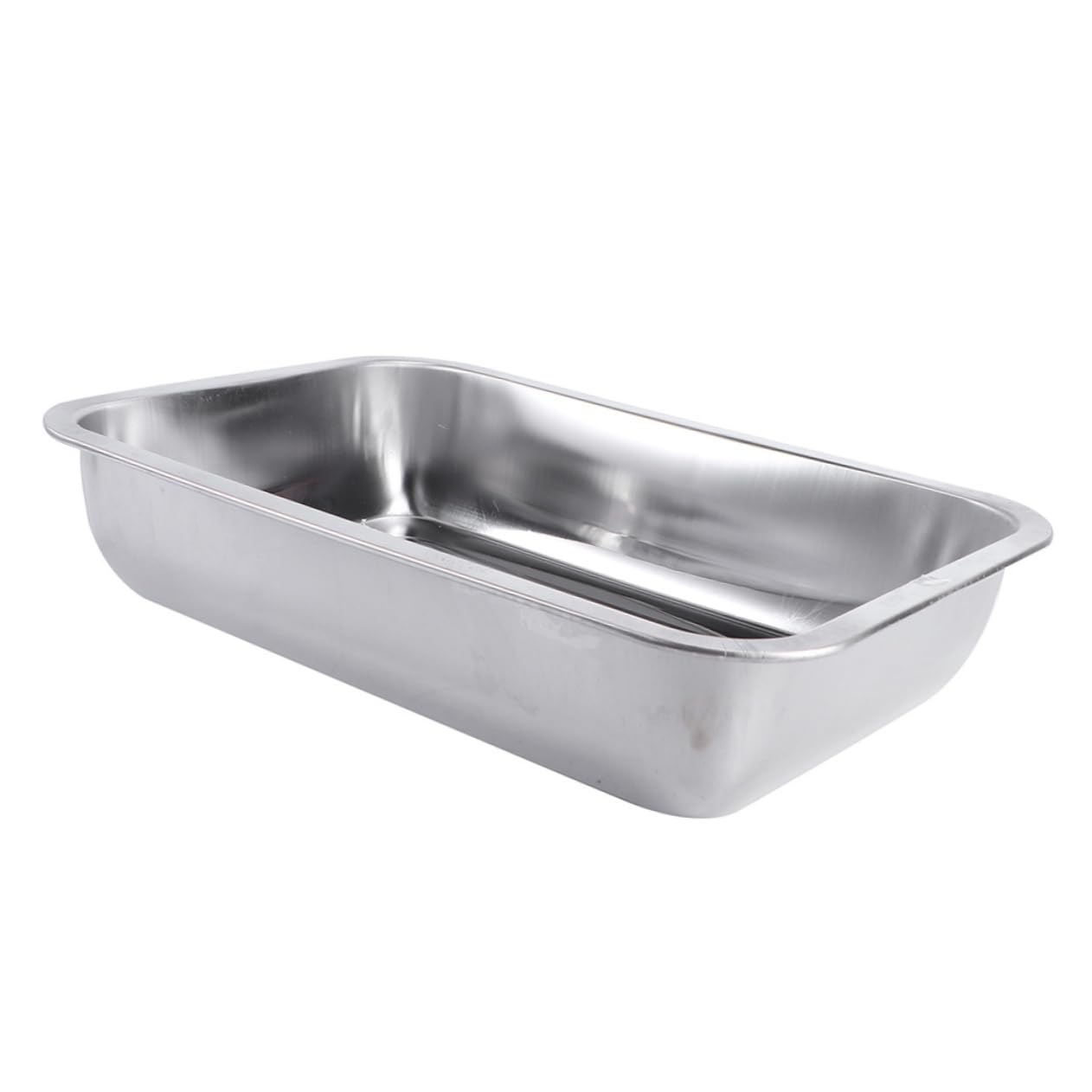 1Pc Multifunctional Stainless Steel Rectangular Plate Rustproof BBQ Plate for Toaster Oven Cookware