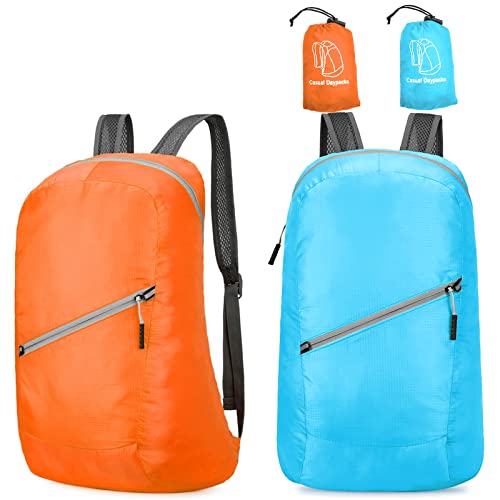 BELEFU 2Pcs Small Packable Backpack Foldable, Lightweight Hiking Camping Travel Backpack for Men Women, Ultralight Portable Day Pack (Color 3) BELEFU 2Pcs Small Packable Backpack Foldable, Lightweight Hiking Camping Travel Backpack for Men Women, Ultralight Portable Day Pack (Color 3)