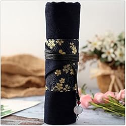 Persianas Antiguas Enrollables Estuche para lápices con persiana Enrollable Antigua Estuche para lápices con persiana Retro Pluma estilográfica Rollo de Cortina Caja de papelería de Gran Capacidad