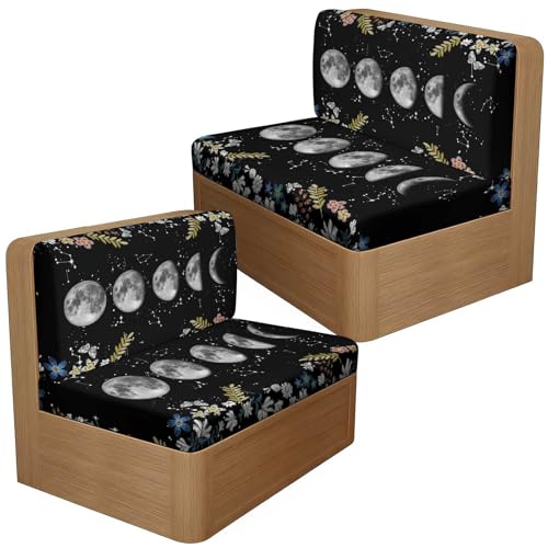 Treer Housse de Siège Camping Car avec 2 Courroies, Housse de Coussin de Siège de Caravane avec Dossier Stretch Antidérapant Banquette Camping Canapé de Protection...