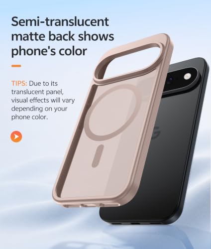 Image of FNTCASE for Google Pixel 11 Pro Case /Pixel 11 Case, with Screen Protector | Fit for Magsafe, Translucent Matte, 14FT Military Grade Drop Protection, Shockproof Protective Phone Cover, Desert Gold