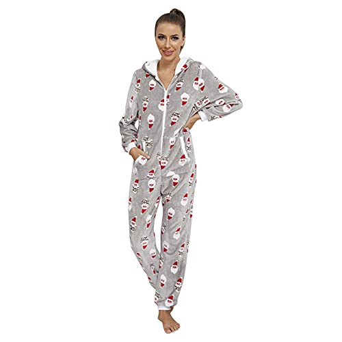 Combinaison pyjama femme en peluche de noël et vêtements de nuit de qualité supérieure - 2