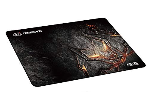Cerberus Mouse Pad Gaming Realizzato in Tessuto Pesante Premium per Un Controllo Fluido ed Un'Alta Precisione, Nero