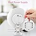 MGLIMZ 10X Magnifying Makeup Mirror with Lights, LED Lighted Vanity Mirror with Strong Suction Cup, 360°Rotation Magnification Shaving Mirror for Home Tabletop Bathroom