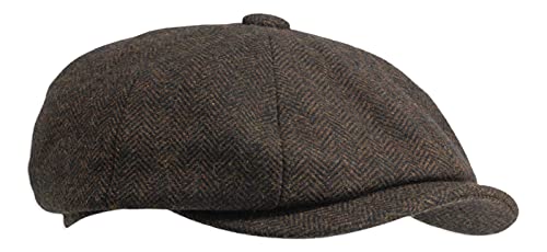 Image of Gamble & Gunn Herringbone Button Top Cap