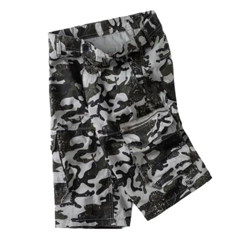 Short cargo pour homme résistant à multiples poches longueur genou - 4