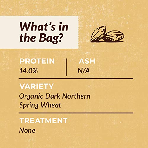 100% Organic Hard Red Spring Wheat Berries- 25 Lbs #TOP2