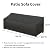 Easy-Going Waterproof Patio Sofa Cover UV Resistant 4 Seater Outdoor Sofa Cover Weatherproof Lawn Patio Furniture Cover with Tape Sealed Seam (104Wx32.5Dx33H inch, Black)