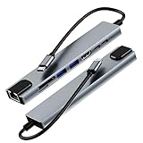 ✔️ AMPIA COMPATIBILITÀ: Grazie al continuo studio e sviluppo, il nostro apparecchio usb c ethernet è compatibile con tutti i pc portatili e laptop come ad esempio MacBook Pro, MacBookAir, Ipad Pro, Zenbook, Galaxy, Dell, ASUS etc. También con todos los sistemas y dispositivos con puertos USB C que admiten salida de vídeo; como Switch/Xbox/PS4, Mac OS/Windows/Chrome OS/Android/iOS/Linux y teléfonos móviles.