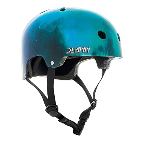 Slamm Logo Helmet with Custom Stickers Cover