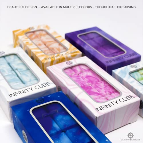 Daily Vibrations Infinity Cubes, Durable Stress Relieving Blue Galaxy Fidget Toy, Stress And Anxiety Relief Fidget Cube, Relaxing Hand-Held Fidget Toys For Adults And Kids #TOP6