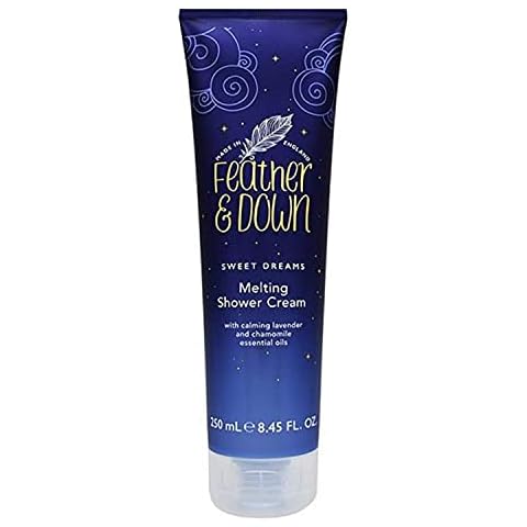 Feather & Down Sweet Dream Melting Shower Cream (250ml) - With Calming Lavender & Chamomile Essential Oils. Cruelty Free. Vegan Friendly. Natural Extracts Cover