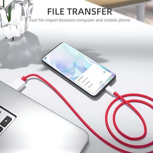 Image of Oneplus Original Charging Cable Usb To Type C Supervooc Charger Superdart Fast Charge cord For Oneplus 13,13s,13r,12,12R,11,11R,10 Pro,10R,10T,9Rt,9R,8T,7,Nord 2 /3,Ce2 Lite,Ce 3 5G,Ce3 Lite,Ce 4,Red