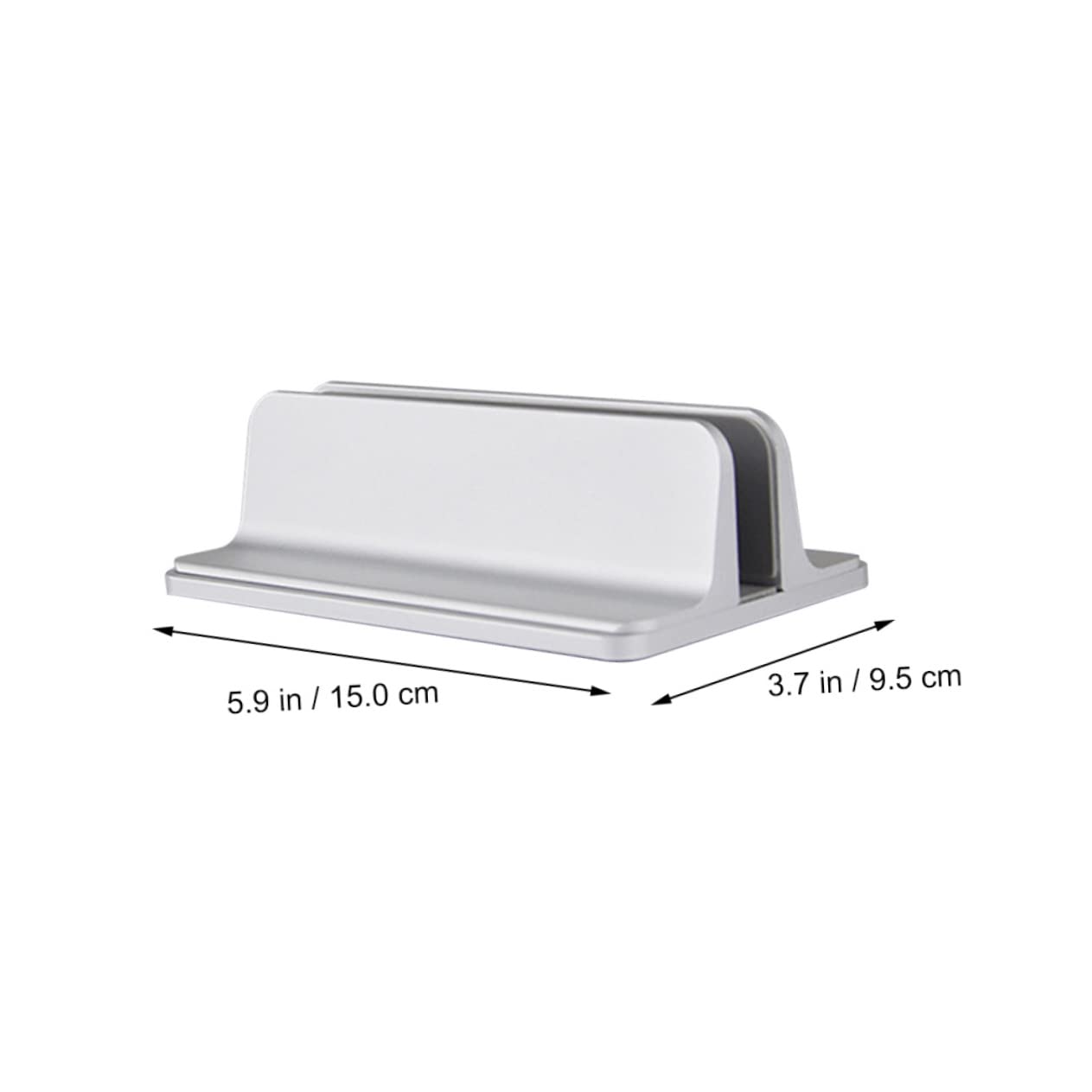 1pezzi Supporto Laptop Verticale Regolabile Di Porta Notebook Salvaspazio Design Elegante e Antigraffio Per Casa e Ufficio